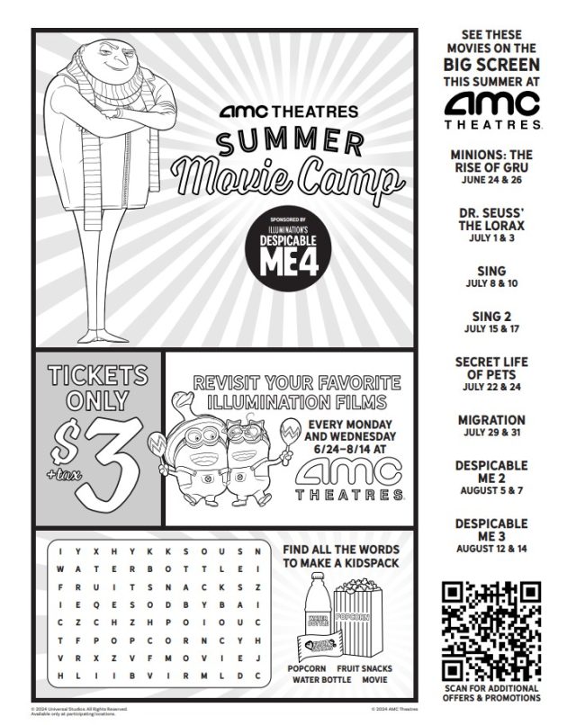 AMC Kids Summer Movie Series The Shops at Perry Crossing